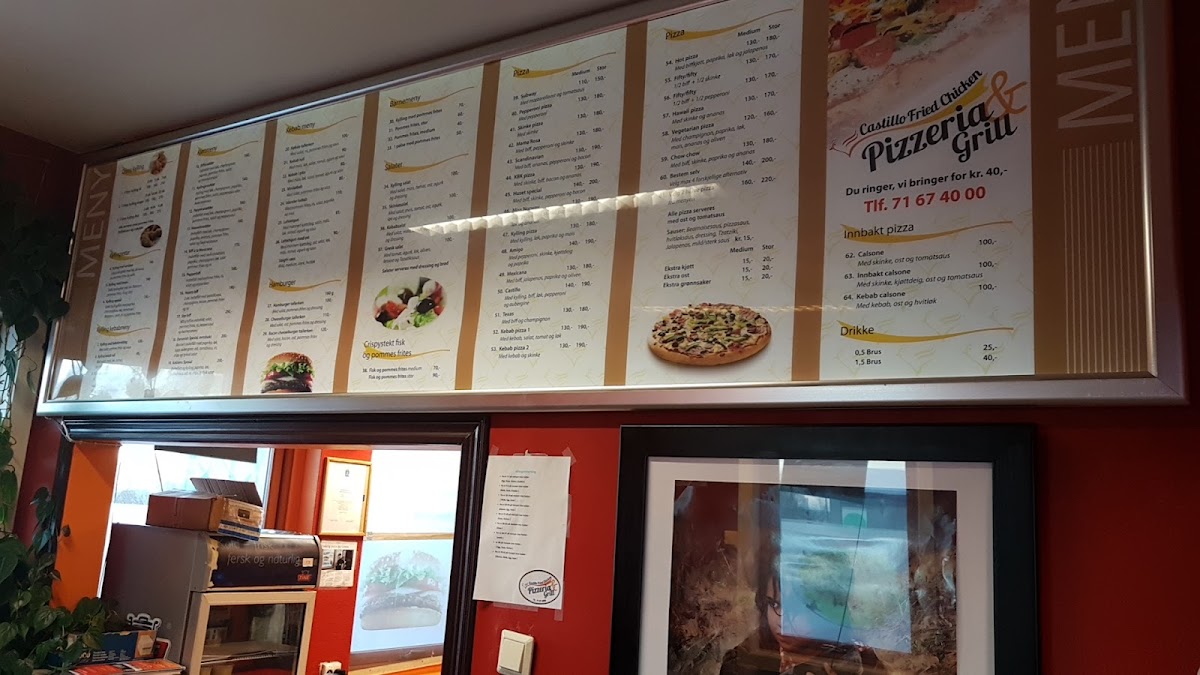 Menu Castillo Fried Chicken Pizzeria & Grill-7